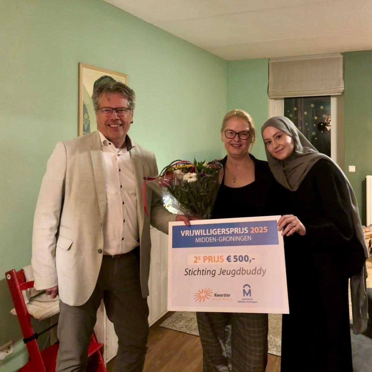 Nieuws Stichting Jeugdbuddy – Vrijwilligersprijs 2025